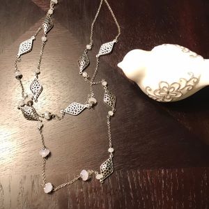 COLOR LONG LAYERED NECKLACE